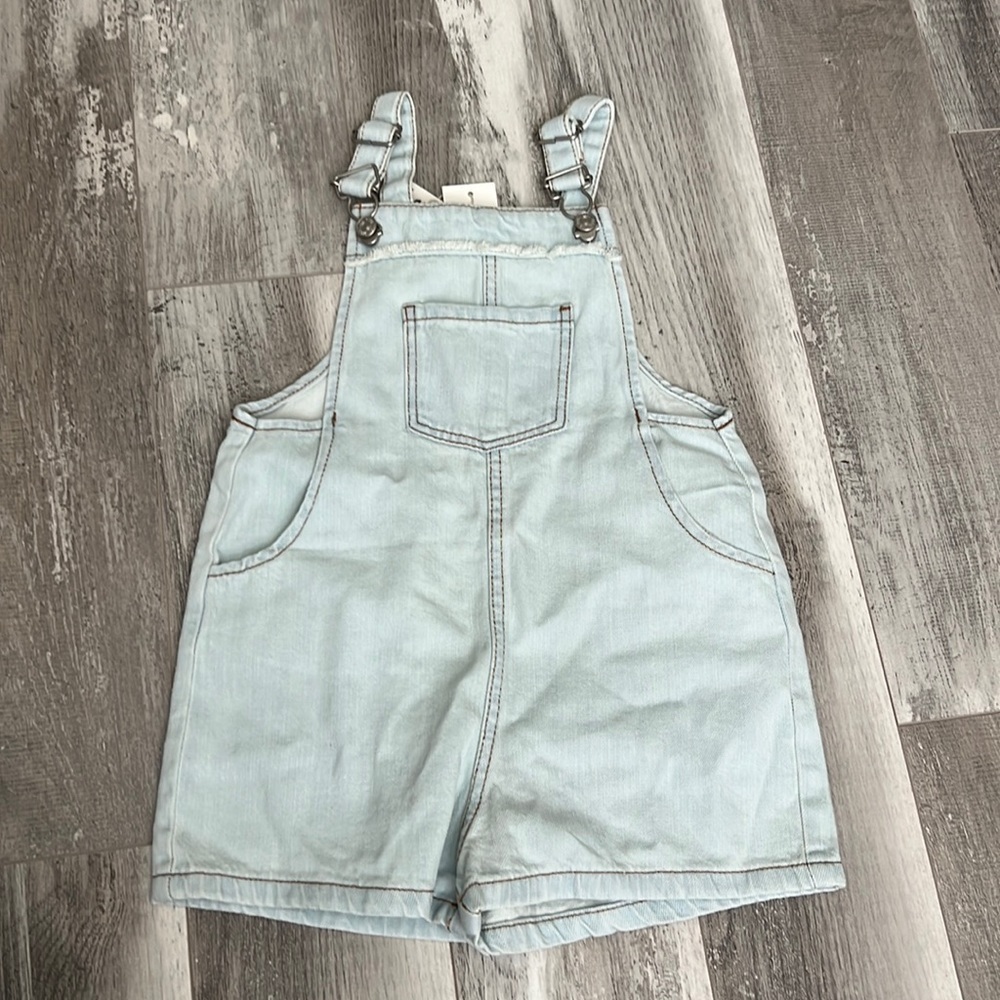 Zara Girls Frayed Overalls - Picture 4 of 9